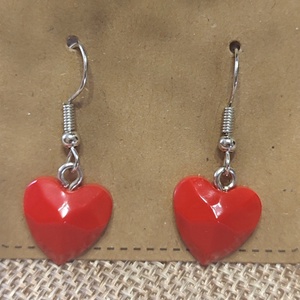 Szív gyanta fülbevaló, Ékszer, Fülbevaló, Fülékszer, Ékszerkészítés, MESKA