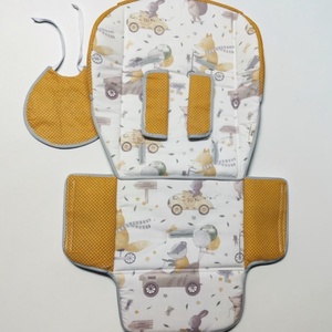 Baby Mix Infant,  Chippolino maxi etetőszékhuzat, Baba - mama, Babaszobabútor, Etetőszék huzat, Varrás, Eredeti huzattal megegyező méret. Az ár tartalmazza a biztonsági övre rögzíthető tépőzáras párnát i..., MESKA