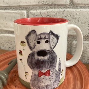 Történetmesélő Bögre-  csini schnauzer mintával - otthon & életmód - konyhafelszerelés, tálalás - tálalás - bögre & csésze - Meska.hu