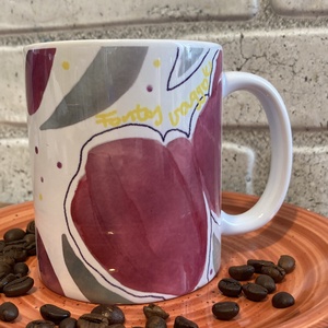 Bögre  tulipán mintával és üzenettel  - otthon & életmód - konyhafelszerelés, tálalás - tálalás - bögre & csésze - Meska.hu