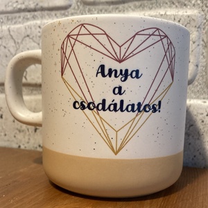 Egyedi anyák napi bögre  - otthon & életmód - konyhafelszerelés, tálalás - flaska, csatos üveg - Meska.hu