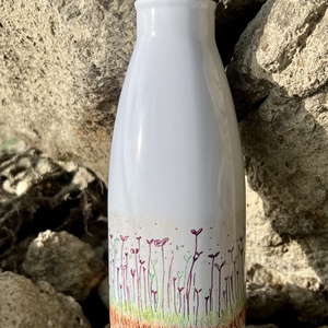 Növény mintás termo kulacs 380ml - otthon & életmód - konyhafelszerelés, tálalás - italos kellékek - kulacsok - Meska.hu