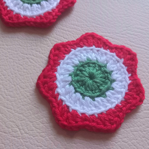 Kokárda horgolás-oktatócsomag - diy (csináld magad) - szabásminta, útmutató - horgolási minta - Meska.hu