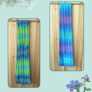 Tavaszi sál horgolásminta - diy (csináld magad) - szabásminta, útmutató - horgolási minta - Meska.hu