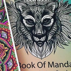 Nyomtatható színező lap, Oroszlán mandala letölthető kifestő lap, képeslap, színező lap, kifestő, digitális PDF, Jpeg -  - Meska.hu