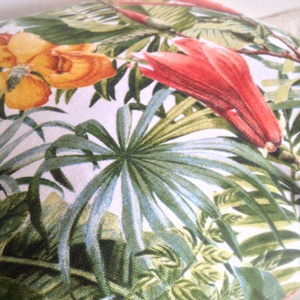 Hawaii mintás díszpárna, Pálmás trópusi  díszpárna, pálmaleveles trópusi díszpárna, dzsungeles díszpárna -  - Meska.hu