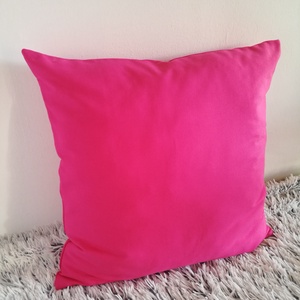 Pink magenta díszpárna, vastag dekorvászon díszpárna kanapéra, huzat + belső párna - otthon & életmód - lakástextil - párna & párnahuzat - Meska.hu