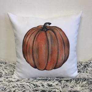 Őszi Halloween Tök dekor párna, Díszpárna egyedi felirattal is, belső párna + párnahuzat, Otthon & Életmód, Dekoráció, Halloween, Halloweeni dekoráció, Varrás, Festészet, MESKA