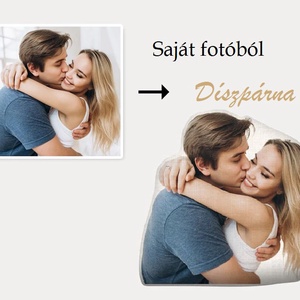 Páros fényképes Valentin napiformapárna évfordulós ajándék saját fényképpel, egyedi fotóval több méretben, ajándék párna - otthon & életmód - lakástextil - párna & párnahuzat - Meska.hu