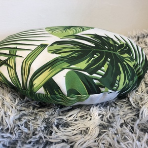 Körpárna Pálmás trópusi díszpárna (45 x 45 cm) Hawaii stílusban, pálmaleveles trópusi díszpárna, dzsungeles díszpárna - otthon & életmód - lakástextil - párna & párnahuzat - Meska.hu