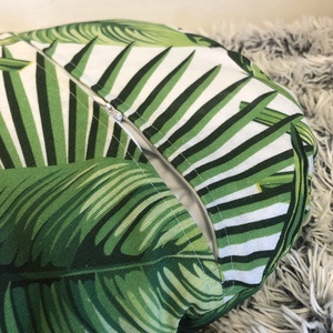 Körpárna Pálmás trópusi díszpárna (45 x 45 cm) Hawaii stílusban, pálmaleveles trópusi díszpárna, dzsungeles díszpárna - otthon & életmód - lakástextil - párna & párnahuzat - Meska.hu