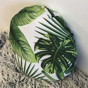 Körpárna Pálmás trópusi díszpárna (45 x 45 cm) Hawaii stílusban, pálmaleveles trópusi díszpárna, dzsungeles díszpárna - otthon & életmód - lakástextil - párna & párnahuzat - Meska.hu
