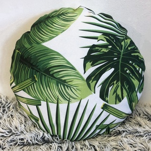 Körpárna Pálmás trópusi díszpárna (45 x 45 cm) Hawaii stílusban, pálmaleveles trópusi díszpárna, dzsungeles díszpárna, Otthon & Életmód, Lakástextil, Párna & Párnahuzat, Varrás, MESKA
