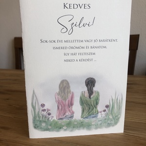  Egyedi tanú felkérő képeslap egyedi felirattal, Esküvői kártya, kézműves lap, esküvői képeslap - esküvő - emlék & ajándék - nászajándék - esküvői pénzátadó boríték, kártya - Meska.hu