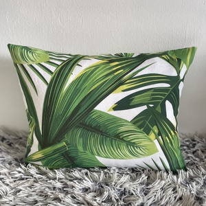 Pálmafás, pálmaleveles díszpárnahuzat (35x45cm) trópusi levél növényes párna, kerti párna, Otthon & Életmód, Lakástextil, Párna & Párnahuzat, Díszpárnahuzat, Varrás, MESKA