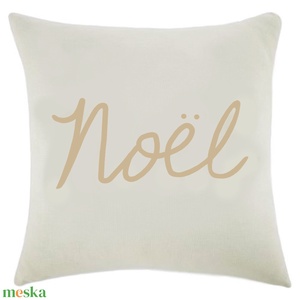 Karácsonyi Noel felirdíszpárnahuzat, dekorpárna karácsonyra - Meska.hu