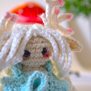 Erdei tündér amigurumi - táska & tok - kulcstartó & táskadísz - kulcstartó - Meska.hu