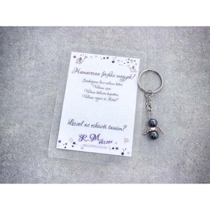 Hamarosan férjhez megyek kulcstartó hematittal, Esküvő, Meghívó & Kártya, Tanú felkérő, , MESKA