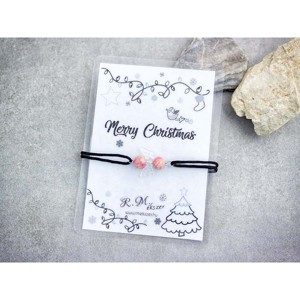 Merry Christmas rodokrozit angyal karkötő - Meska.hu