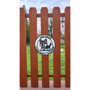 Németjuhászos kutyatábla � kör alakú, Otthon & Életmód, Ház & Kert, Kutyatábla, , MESKA