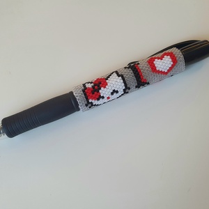 Hello Kitty-s toll, Otthon & Életmód, Papír, írószer, Ceruza & Toll, Gyöngyfűzés, gyöngyhímzés, MESKA