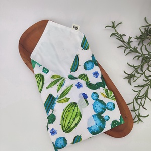 Újraszalvéta Pul-pamutvászon kaktusz minta - otthon & életmód - konyhafelszerelés, tálalás - konyhai textil - szalvéta - Meska.hu