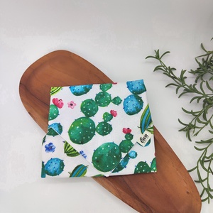 Újraszalvéta Pul-pamutvászon kaktusz minta, Otthon & Életmód, Konyhafelszerelés, tálalás, Konyhai textil, Szalvéta, Varrás, MESKA