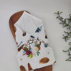 Újraszalvéta Pul-pamutvászon álomfogó 1. minta - otthon & életmód - konyhafelszerelés, tálalás - konyhai textil - szalvéta - Meska.hu