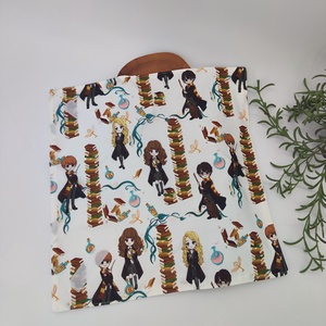 Újraszalvéta Pul-pamutvászon Harry Potter könyvek minta - otthon & életmód - konyhafelszerelés, tálalás - konyhai textil - szalvéta - Meska.hu