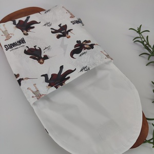 Uzsis, tízórai szütyő, tároló  - Harry Potter Hogwarts, Dobby minta - táska & tok - uzsonna- & ebéd tartó - szendvics csomagoló - Meska.hu