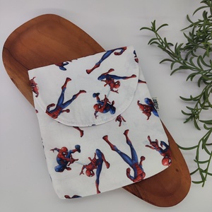 Uzsis, tízórai szütyő, tároló  - Pókember minta, Táska & Tok, Uzsonna- & Ebéd tartó, Szendvics csomagoló, Varrás, MESKA