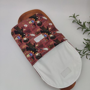 Uzsis, tízórai szütyő, tároló  - Harry Potter minta, bordó alapon - táska & tok - uzsonna- & ebéd tartó - szendvics csomagoló - Meska.hu