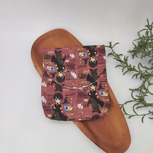 Uzsis, tízórai szütyő, tároló  - Harry Potter minta, bordó alapon, Táska & Tok, Uzsonna- & Ebéd tartó, Szendvics csomagoló, Varrás, MESKA