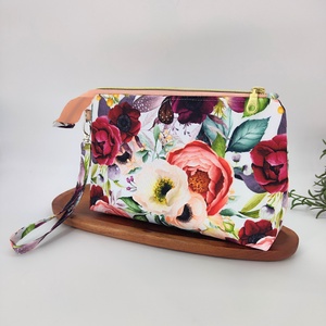 Kalandor cipzáras tároló utazó neszeszer, rózsás, vrágos minta, Táska & Tok, Neszesszer, Varrás, MESKA