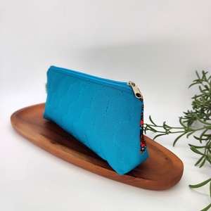 Tolltartó / neszeszer barna türkiz mandala minta - otthon & életmód - papír, írószer - tolltartó & ceruzatekercs - Meska.hu