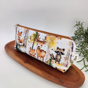 Tolltartó / neszeszer erdei állatok minta, Otthon & Életmód, Papír, írószer, Tolltartó & Ceruzatekercs, Varrás, MESKA