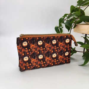 Ikerneszi - Kisebb - Cipzáros tároló - sünis minta, Táska & Tok, Neszesszer, Varrás, MESKA