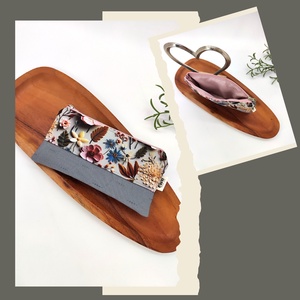 Mini cipzáros tároló - Mozaik, csigás és virágos motívum - táska & tok - neszesszer - Meska.hu