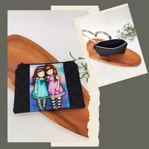 Mini cipzáros tároló - Kislány motívum - táska & tok - neszesszer - Meska.hu