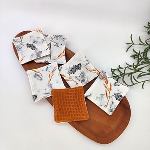 Mosható arctisztító korong -Természet minta Apró virágos, Színes leveles, Kalász minta - szépségápolás - arcápolás - arctisztító korong - Meska.hu