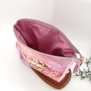 Bella utazó neszesszer / piperetáska macis, rózsaszín gyerekminta - táska & tok - neszesszer - Meska.hu