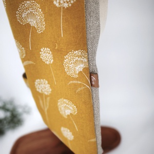 Vászontáska / Shopper táska - Pitypang mintás szatyor, dupla pánttal - táska & tok - bevásárlás & shopper táska - shopper, textiltáska, szatyor - Meska.hu