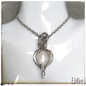 Hegyikristály ásvány medál orvosi fém - ékszer - nyaklánc - medál - Meska.hu