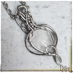 Hegyikristály ásvány medál orvosi fém - Meska.hu