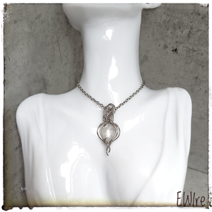 Hegyikristály ásvány medál orvosi fém - ékszer - nyaklánc - medál - Meska.hu