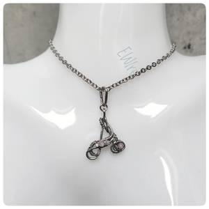 Betű medál A orvosi fém cirkonnal - ékszer - nyaklánc - medál - Meska.hu