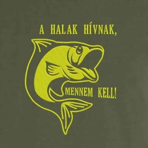 A halak hívnak.....férfi póló - ruha & divat - férfi ruha - póló - Meska.hu