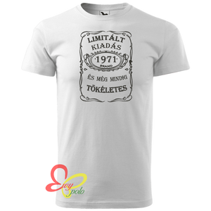 Limitált kiadás - szülinapos férfi póló, Ruha & Divat, Férfi ruha, Póló, Hímzés, MESKA