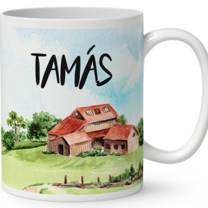 Névvel kérhető - Gazda manó bocival mintás bögre - otthon & életmód - konyhafelszerelés, tálalás - tálalás - bögre & csésze - Meska.hu