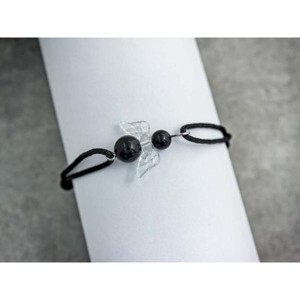 Védelmező angyal ónix microcord karkötő - Meska.hu